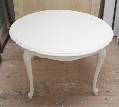 round vintage french dining table